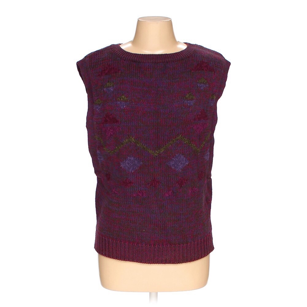 Vintage 80s hand knit vest